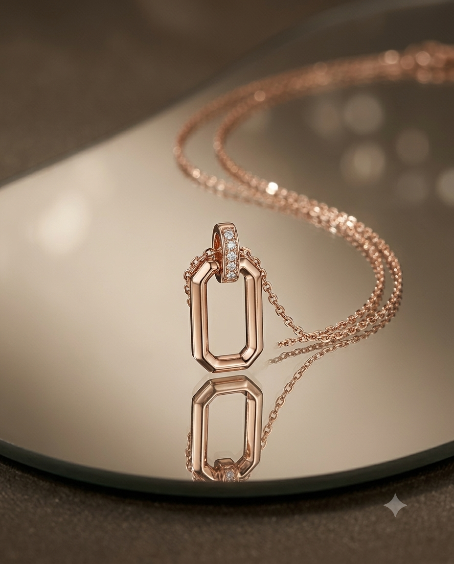 Rosé Link Pendant