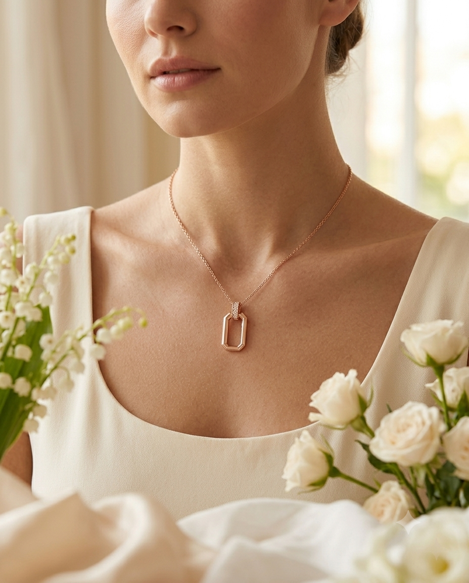 Rosé Link Pendant