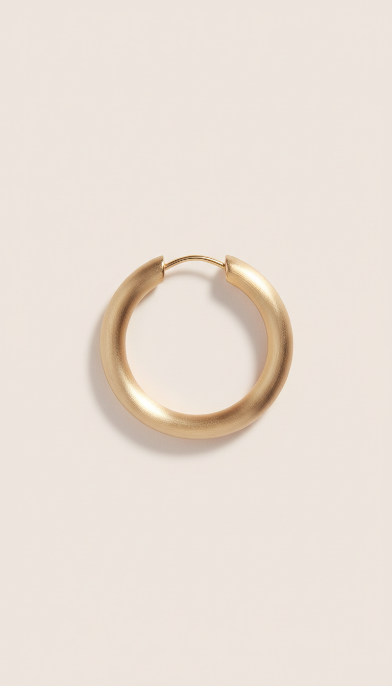 Champagne Gold Hoop Earrings