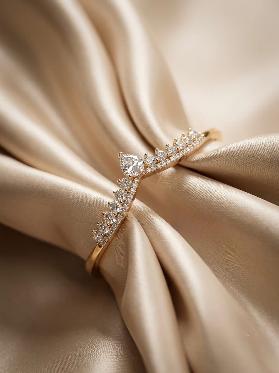 Aura V-Shape Diamond Cuff👑👸