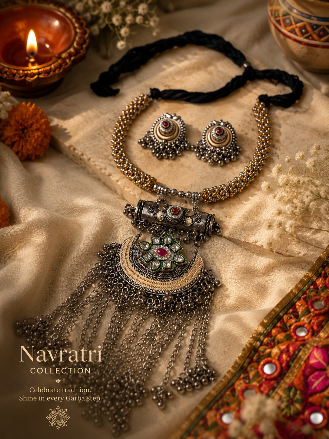 Navratri Noor Statement Necklace