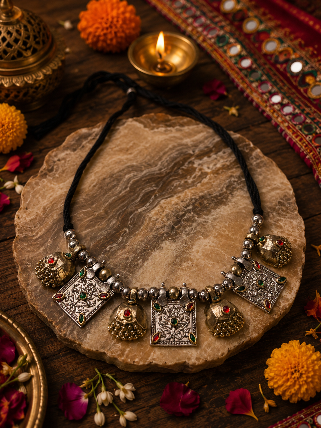 Navrang Heritage Necklace Set ✨