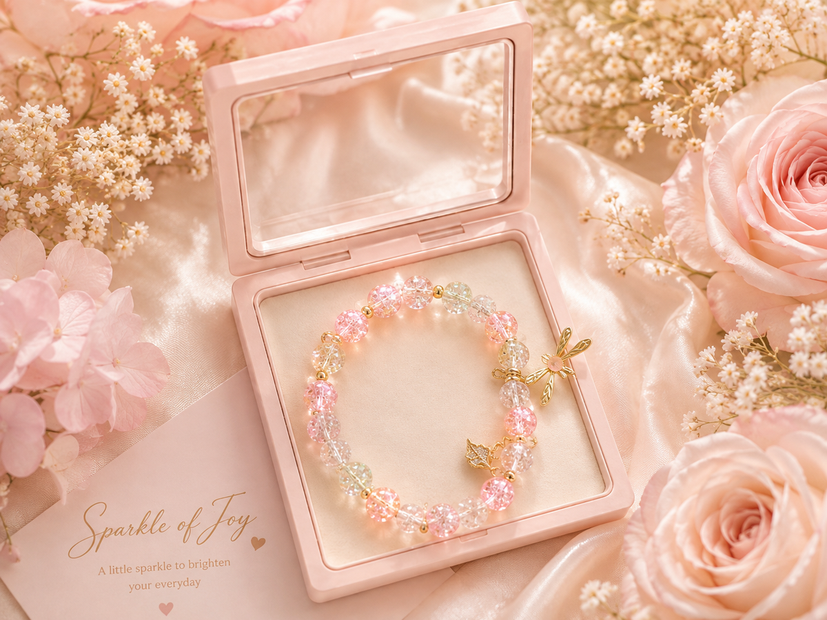 Pastel Sparkle bow Bracelet