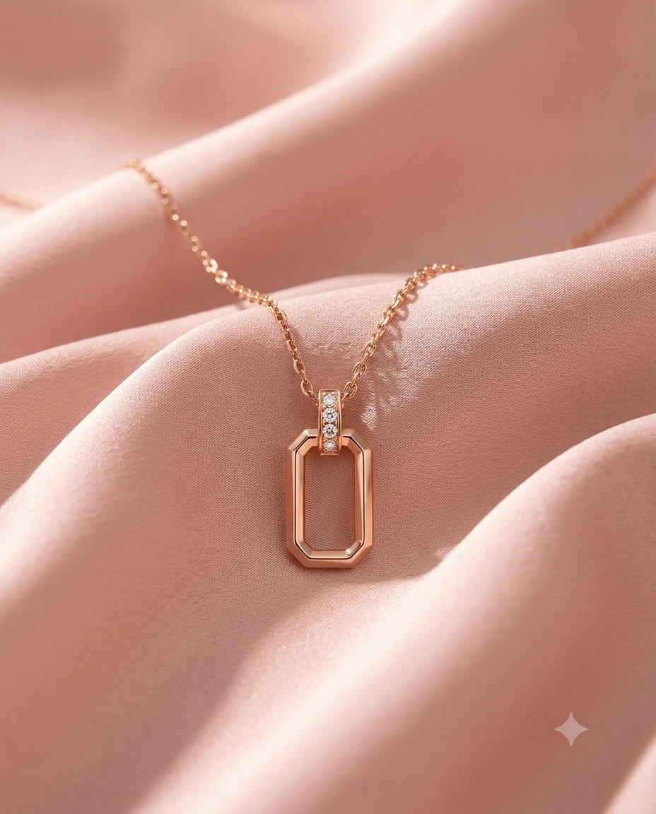 Rosé Link Pendant