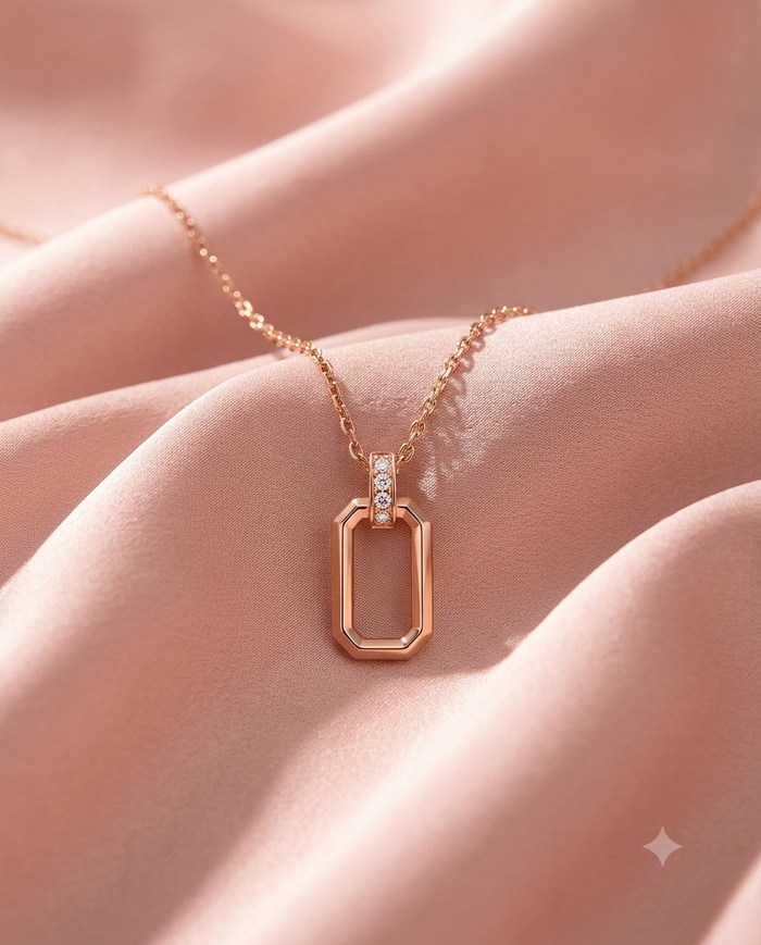 Rosé Link Pendant