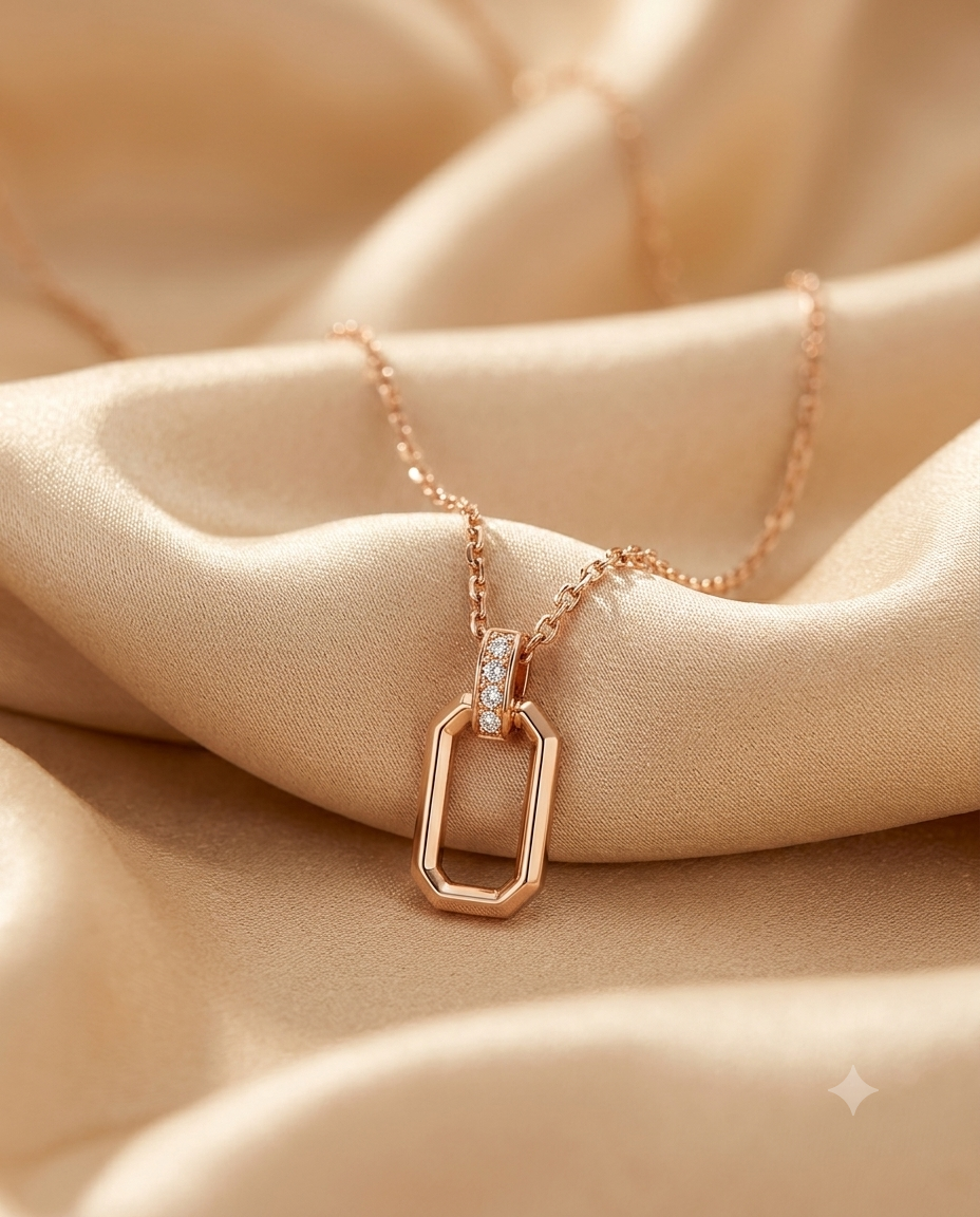 Rosé Link Pendant