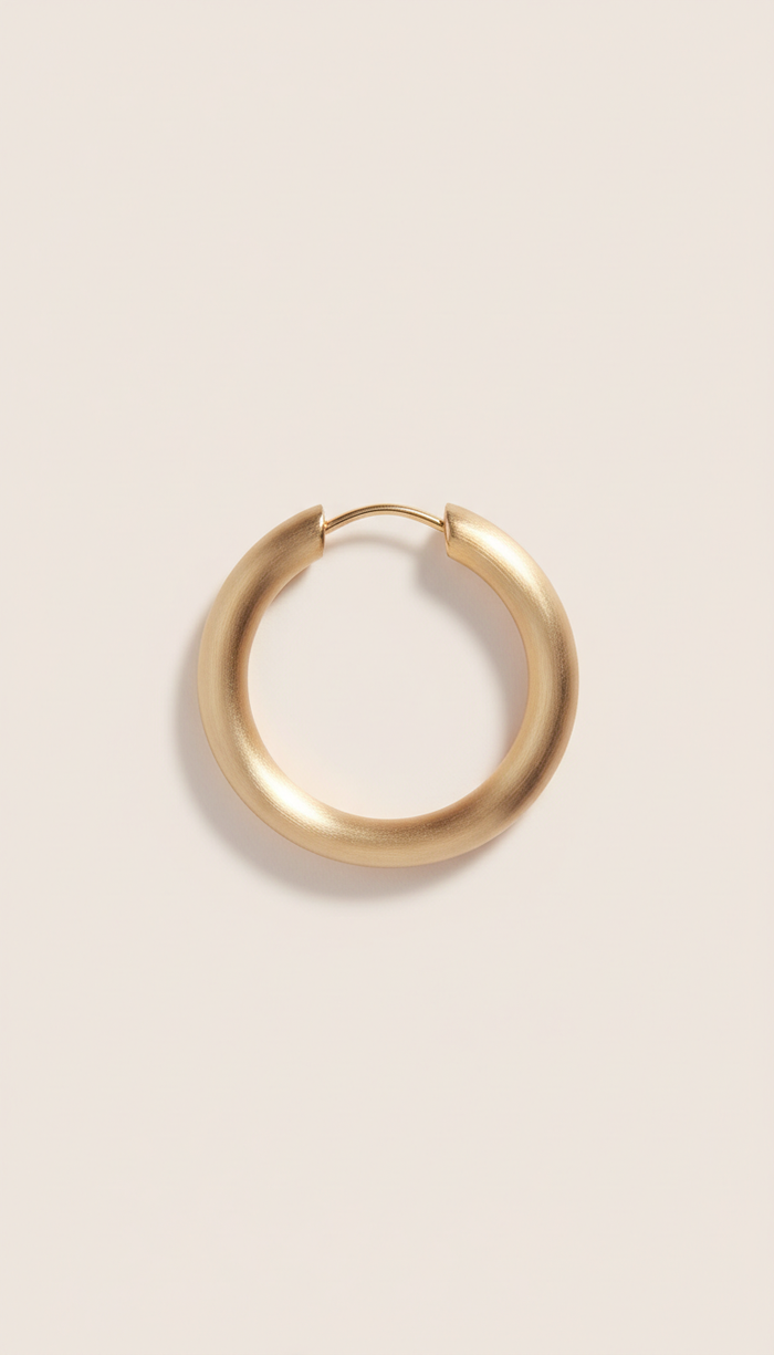 Champagne Gold Hoop Earrings