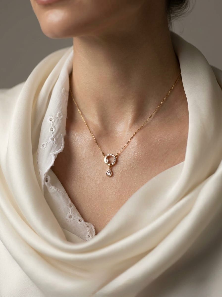 Celestial Teardrop Pendant