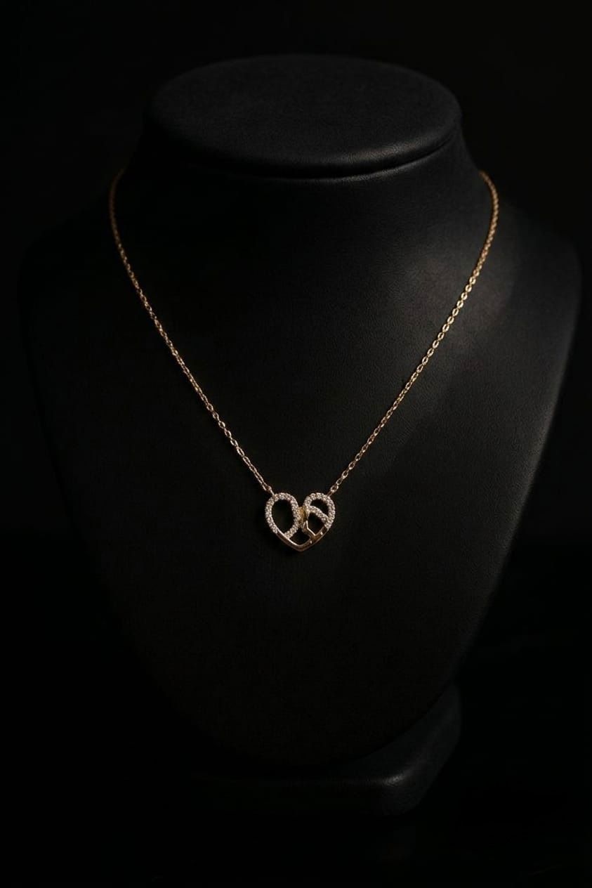 Eternal Embrace Heart Necklace[ Together forever]