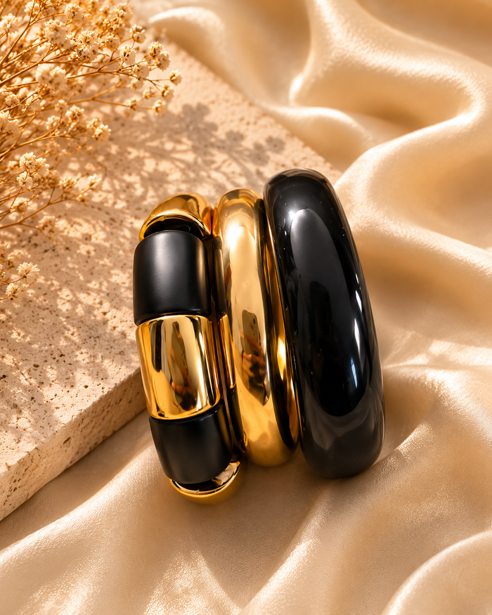 Noir & Gold Luxe Bracelet