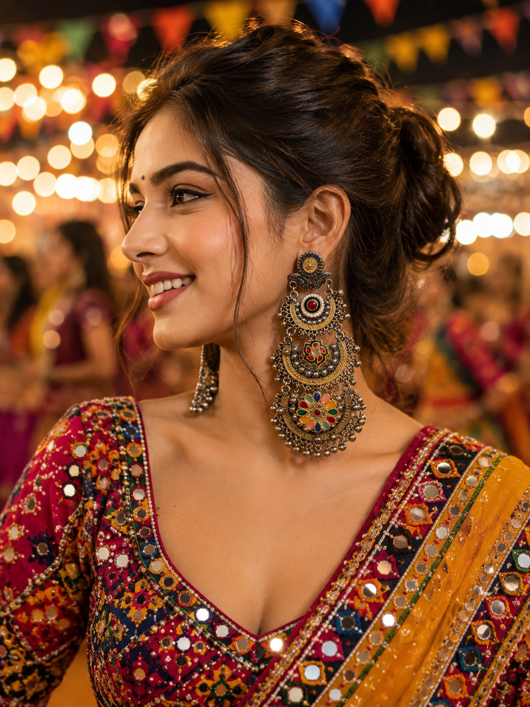 Navrang Maharani Statement Earrings