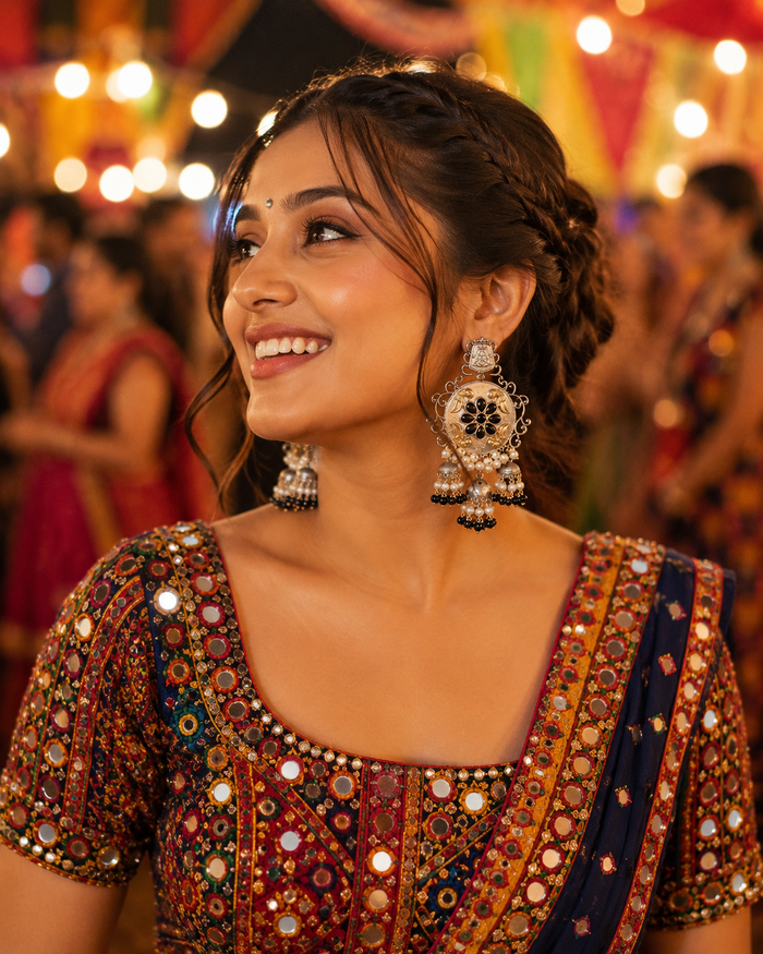 Raas Rani Statement Jhumka Earrings