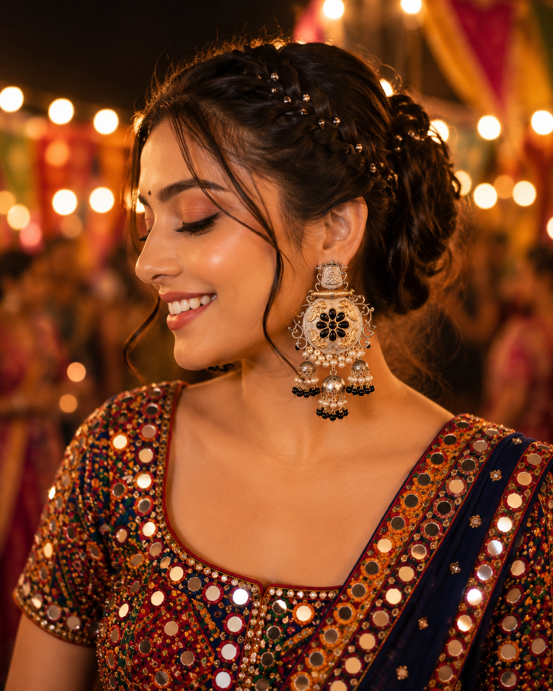 Raas Rani Statement Jhumka Earrings
