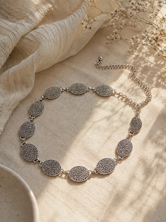 Antique Silver Waist Belt