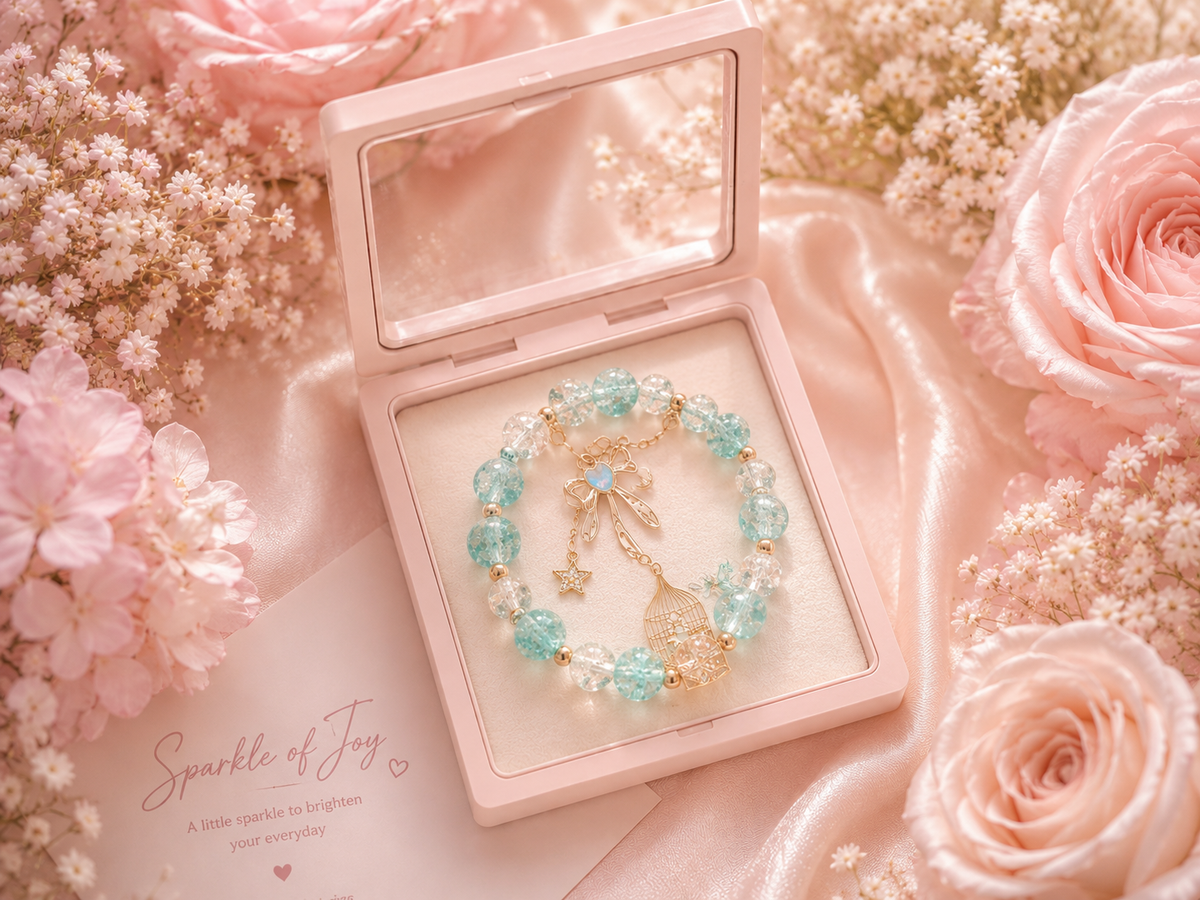 Pastel Sparkle bow Bracelet