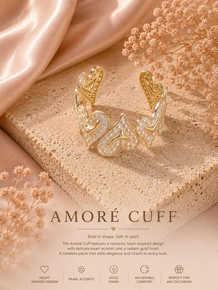 Amoura Heart Statement Cuff